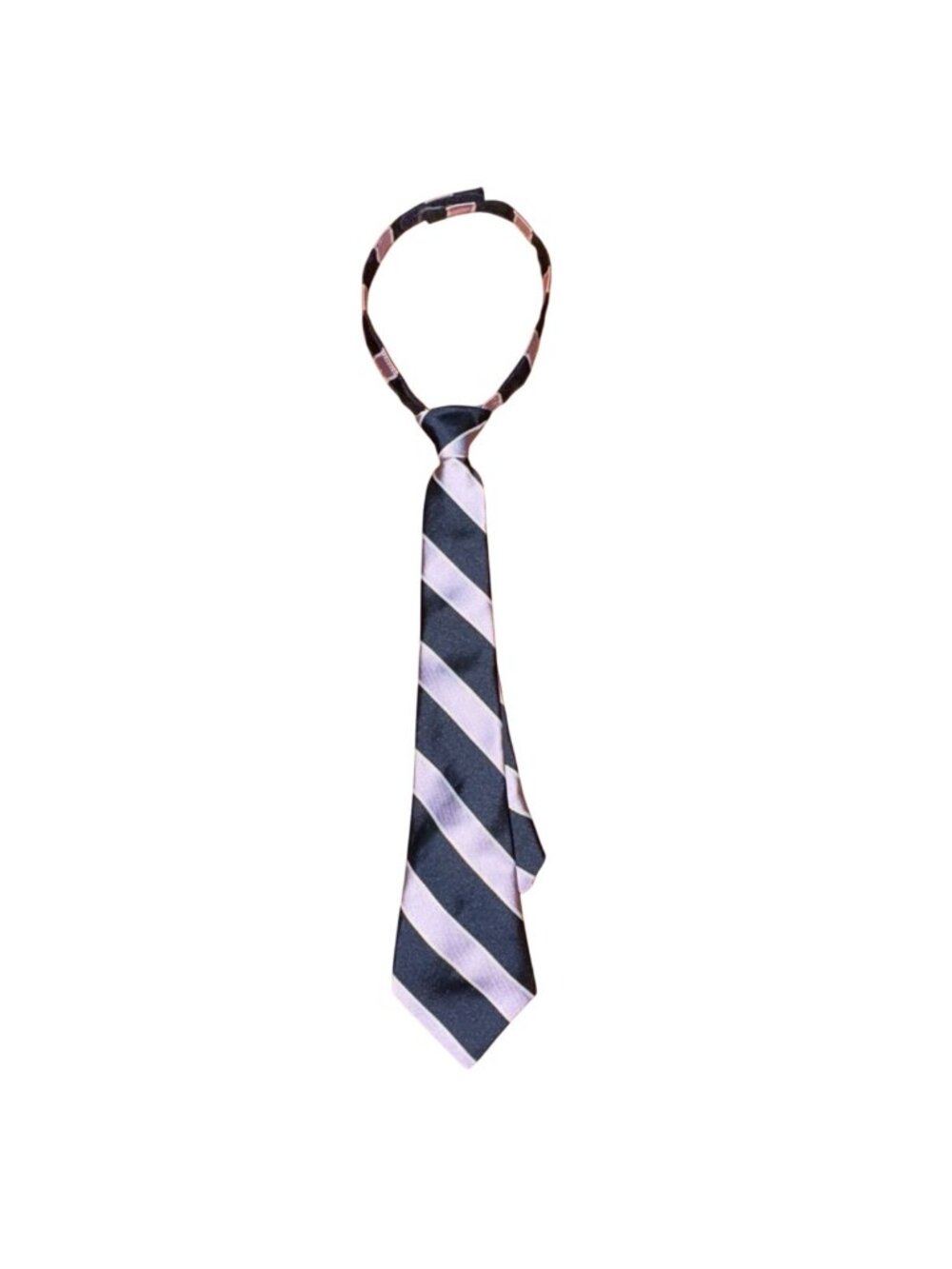 Gymboree Boys Striped Boys Tie-Light Purple/Navy-Ages 3+-GUC